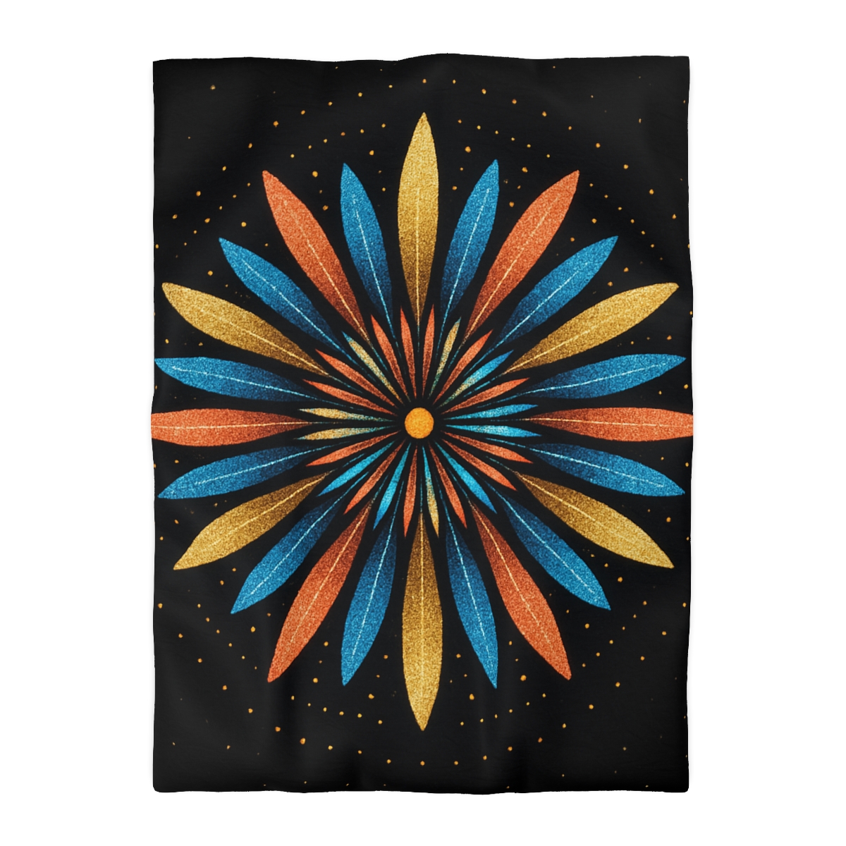 Starburst Mandala Bloom personalized bedding duvets