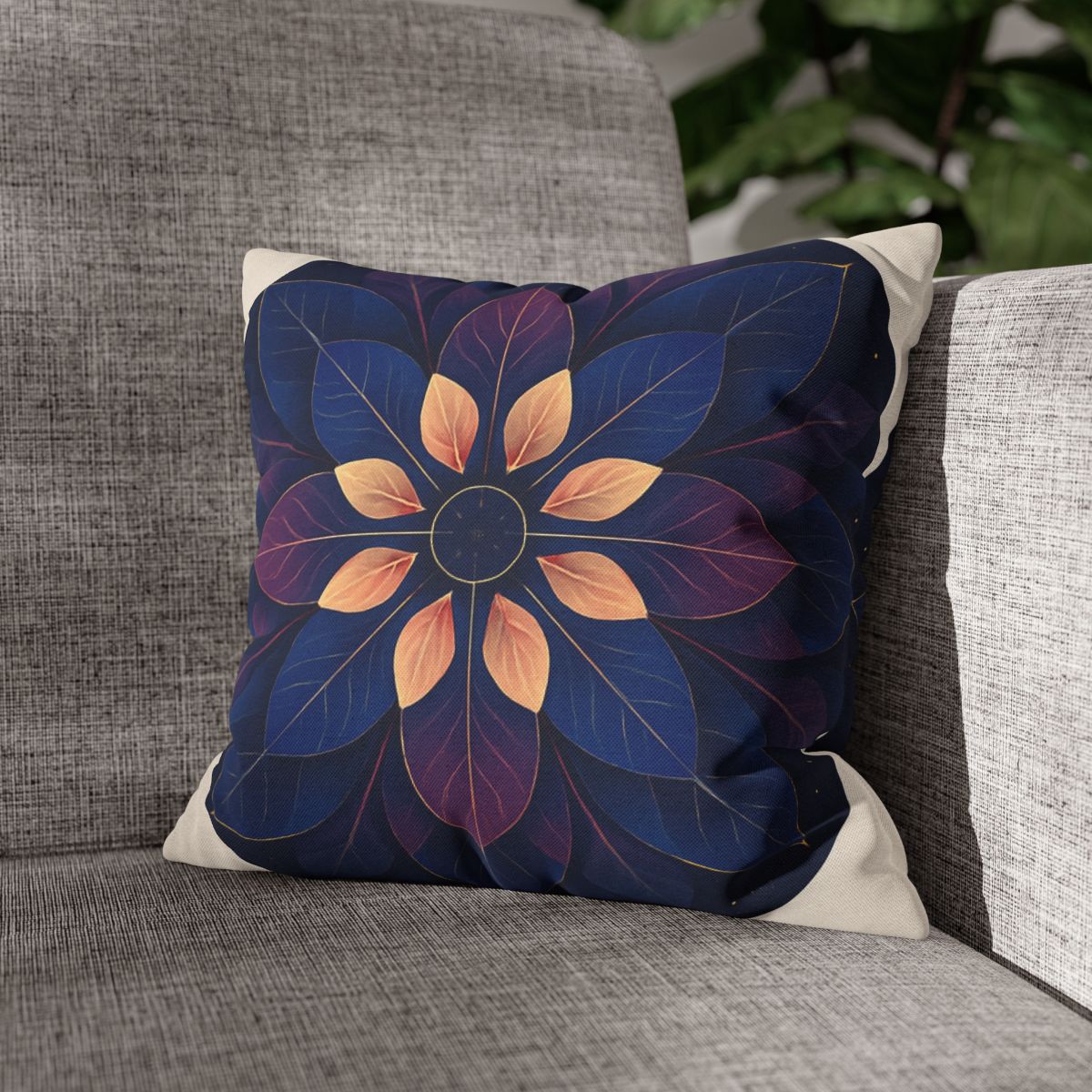 Petal Prism Mandala custom pillow cases