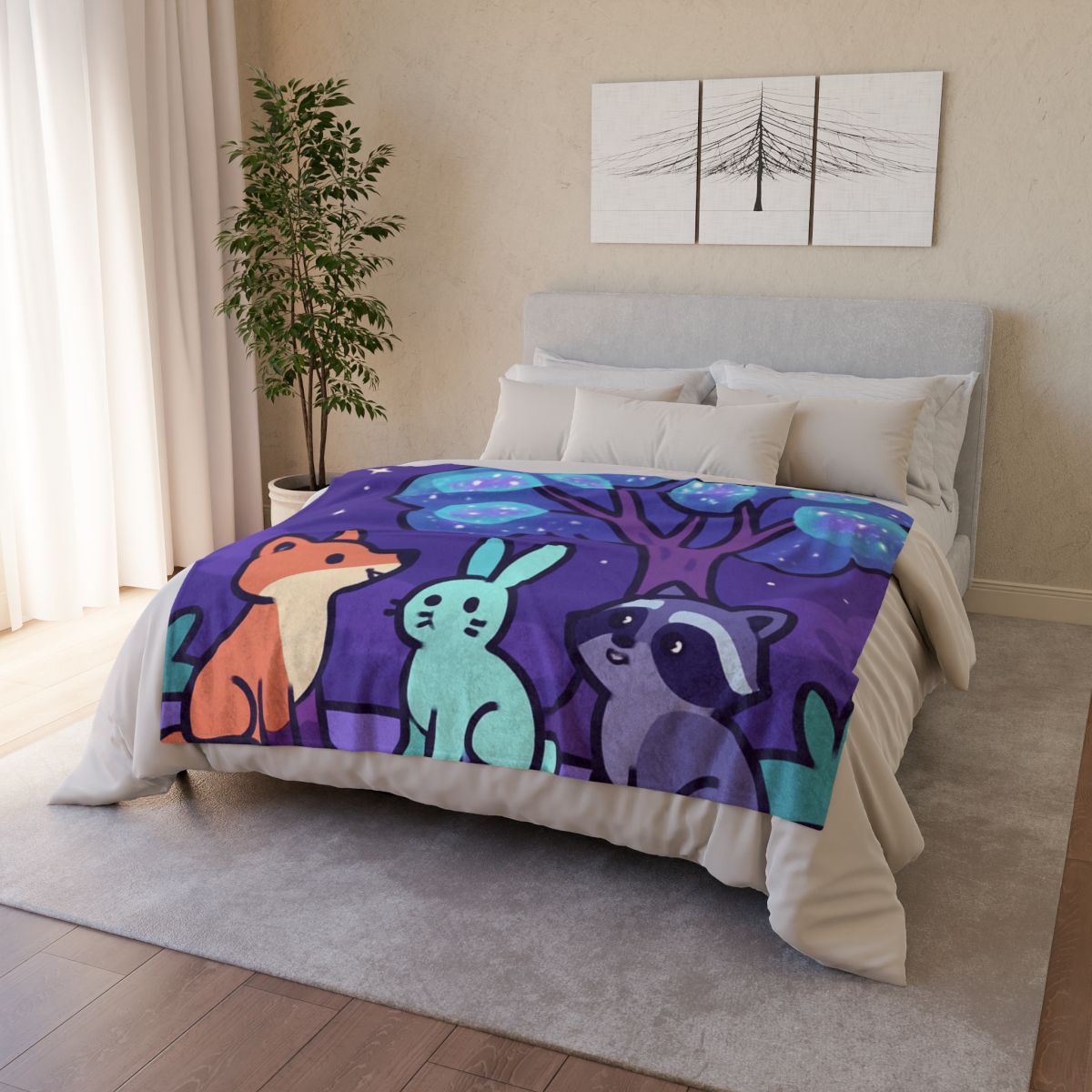 Nebula Forest Friends custom blankets