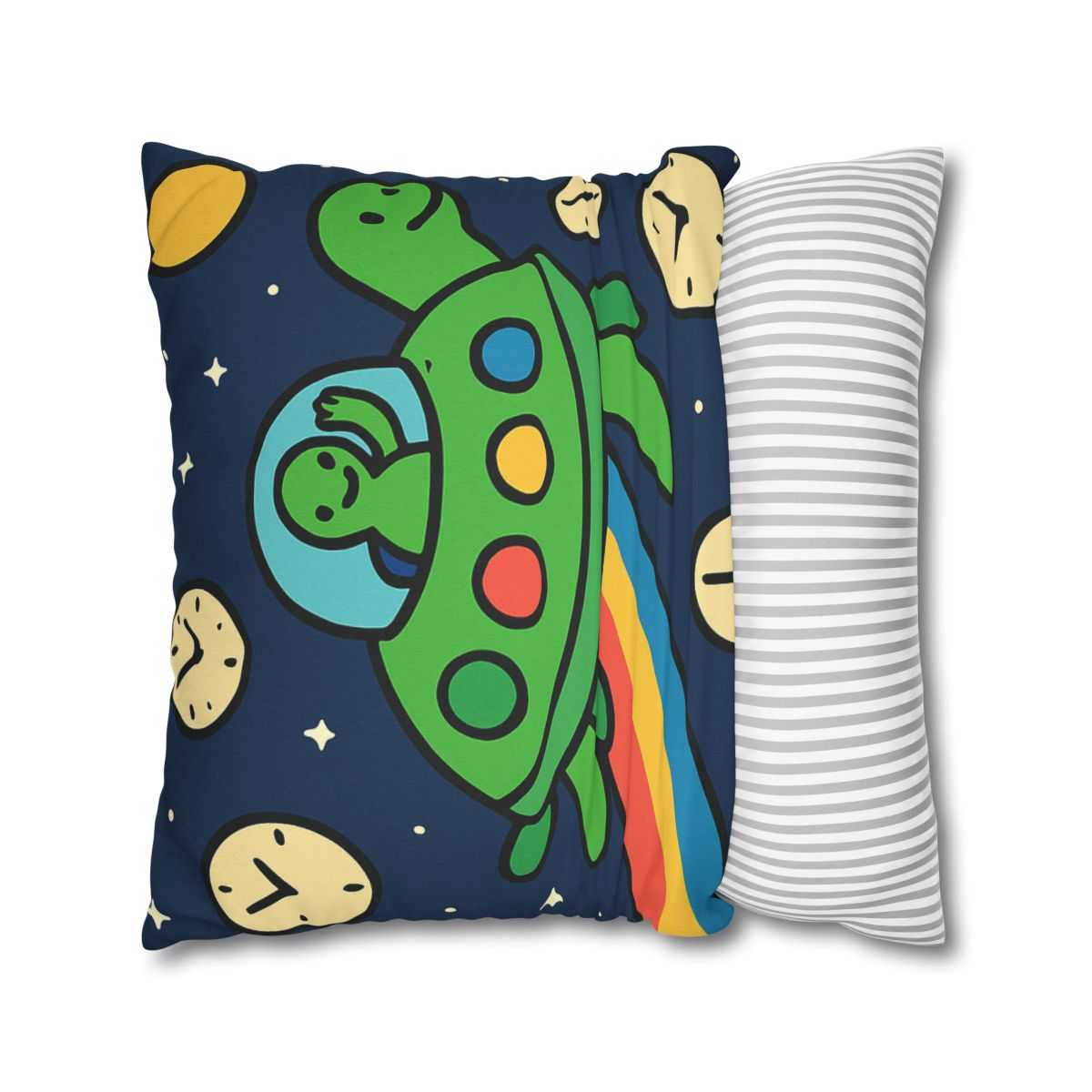 Time Traveling Turtle Spaceship stylish decorative pillowcases