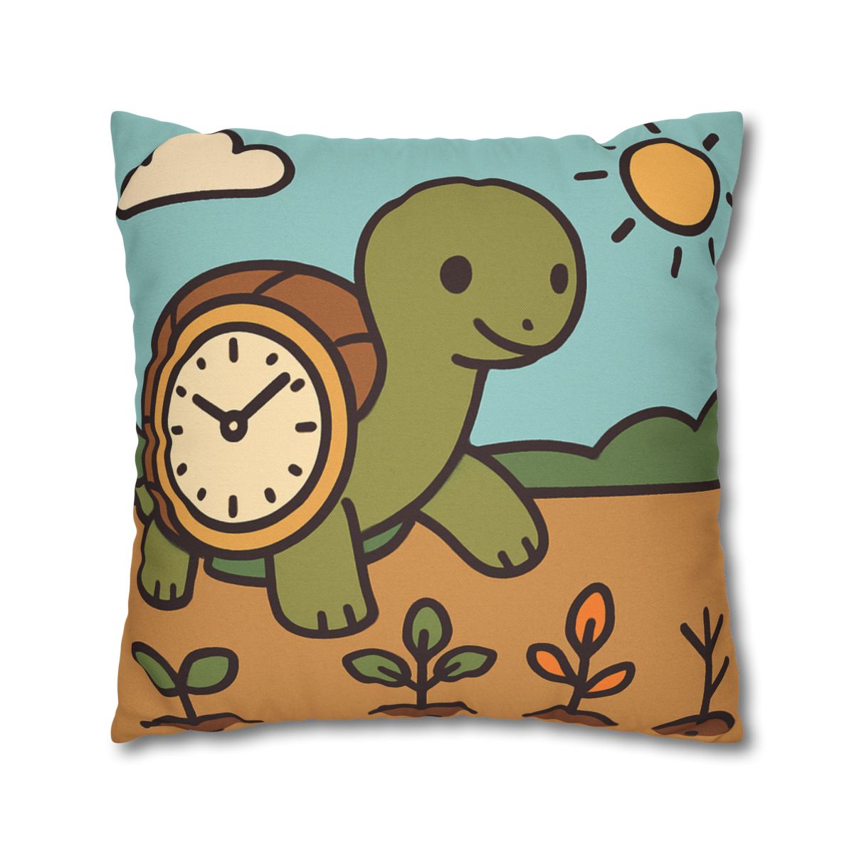 Time Travel Turtle Garden unique gift pillow cases