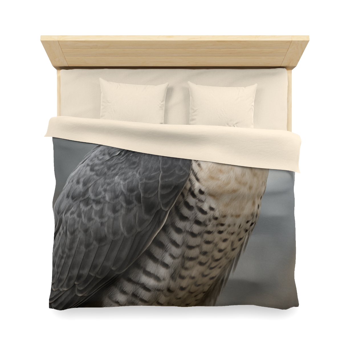 Starlit Focus Peregrine Falcon personalized bedding duvets