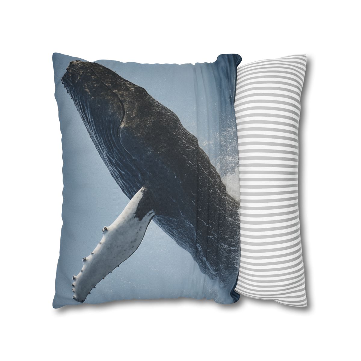 Humpback Whale Rising Calm trendy patterned pillow cases