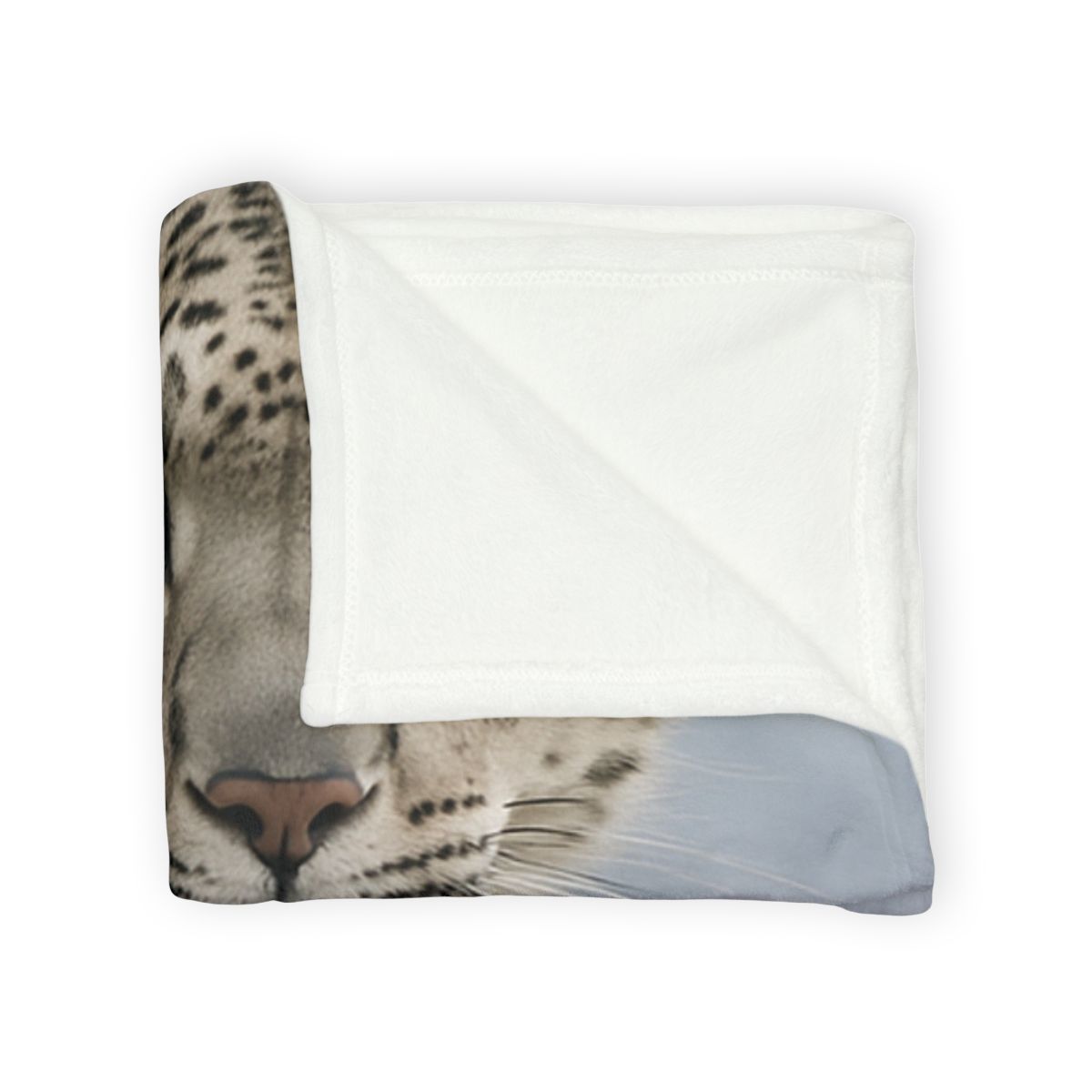 Snow Leopard Silent Ascent personalized cozy blankets