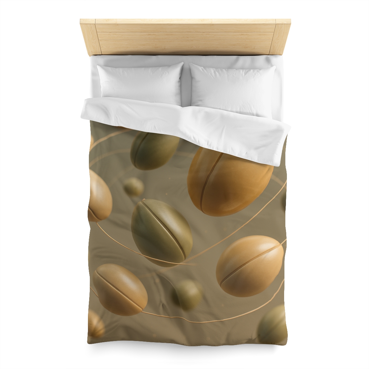 Seed Pod Orbit Cluster designer printed duvets