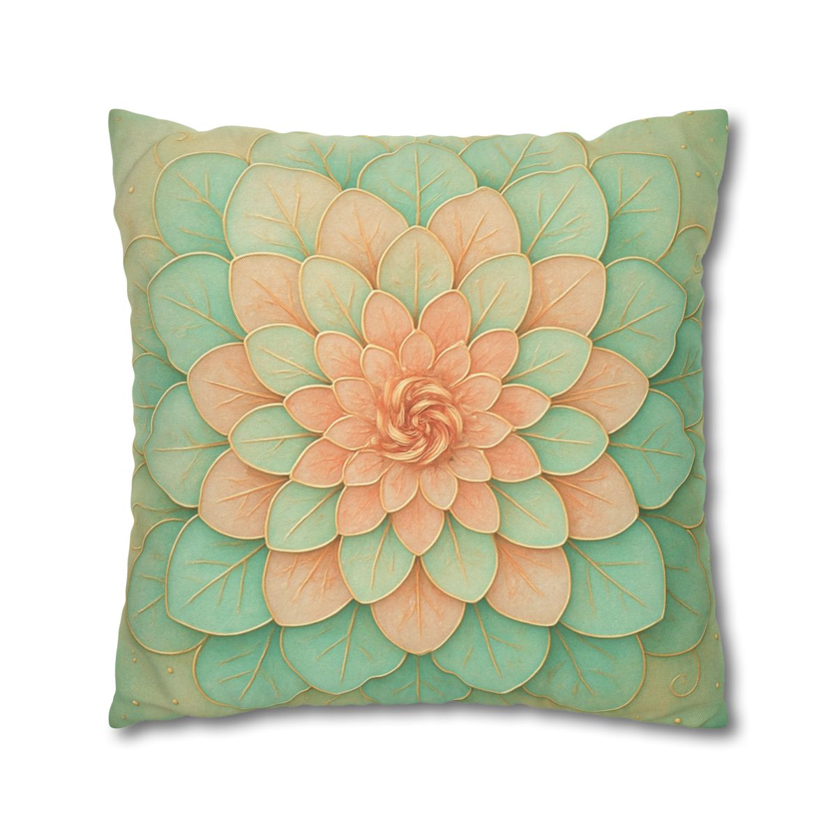 Petal Spiral Mosaic custom pillow cases