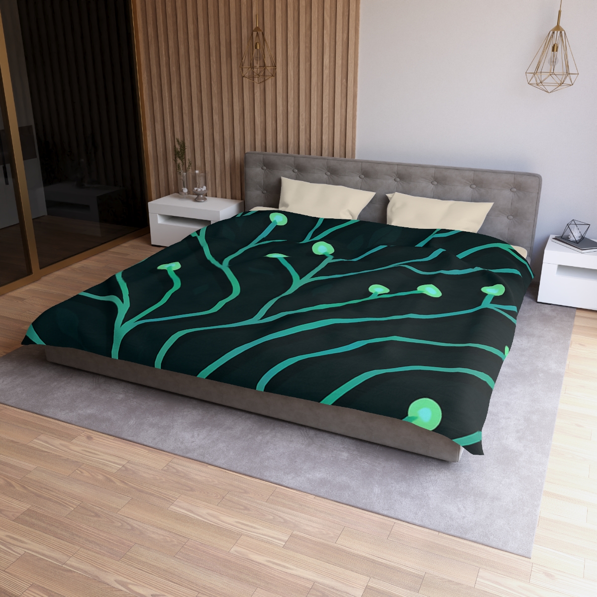 Vine Circuit Lattice soft comforter duvets
