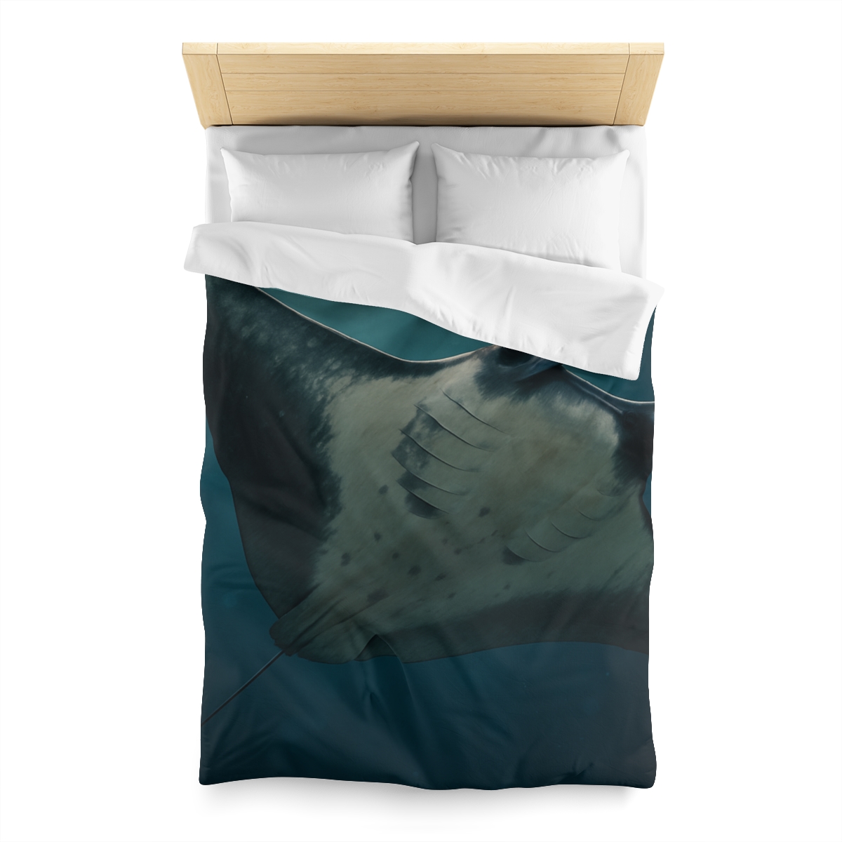 Blue Halo Giant Manta Ray trendy bedroom duvets