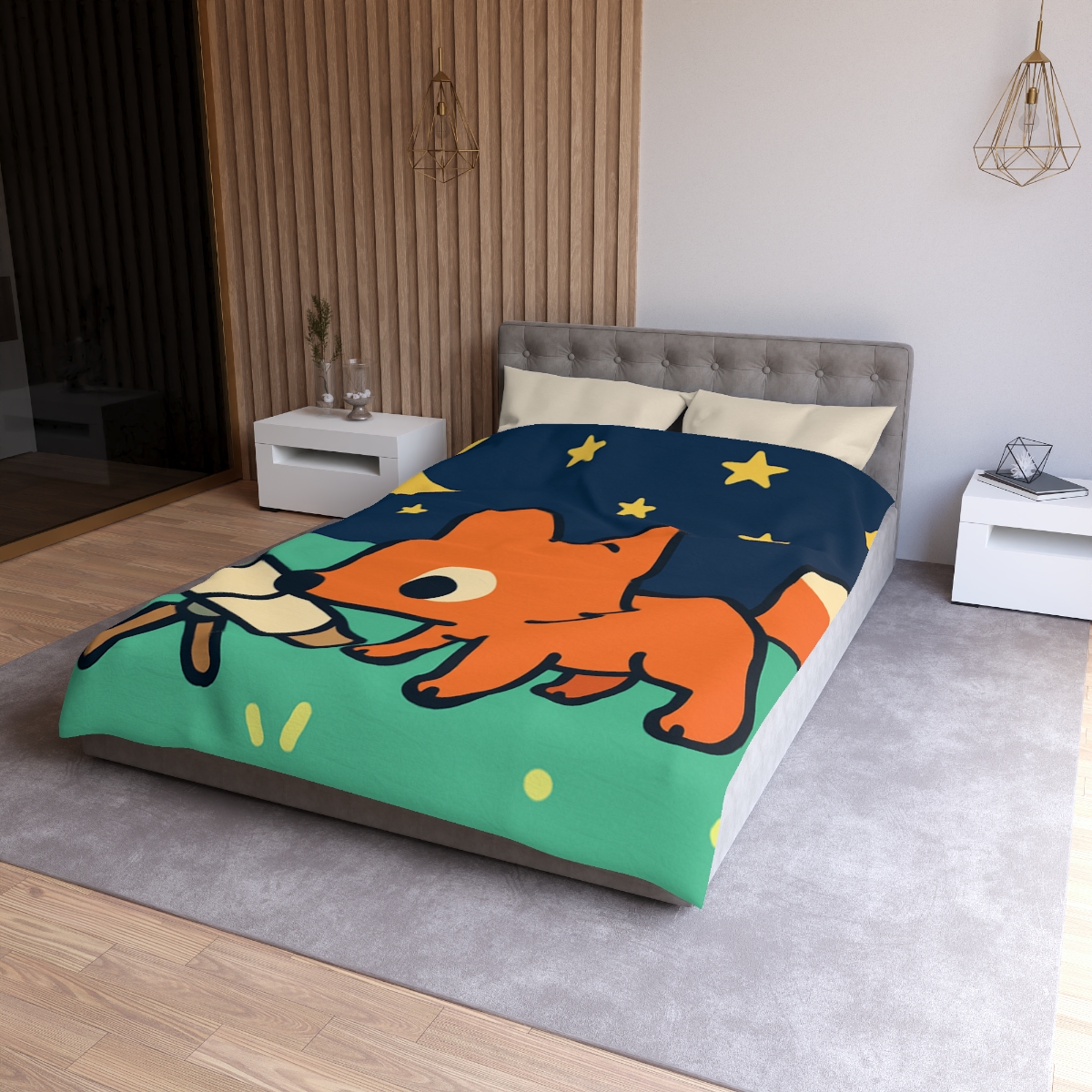 Starlight Safari Fox stylish duvet covers