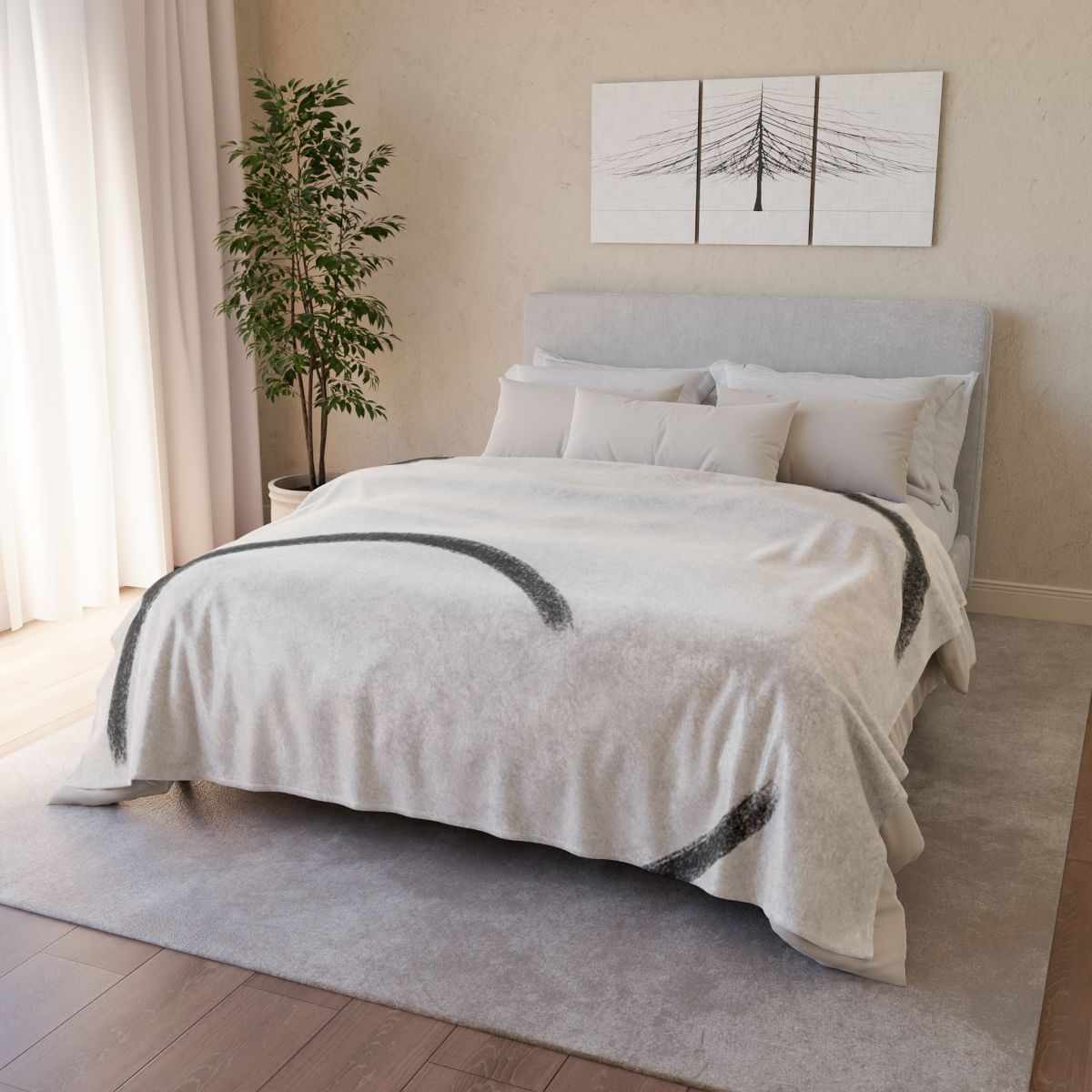 Concentric Arc Interval stylish throw blankets