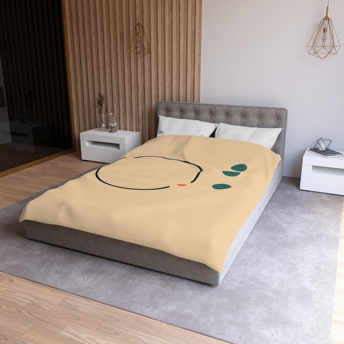 Broken Ring With Offset Triplet soft comforter duvets