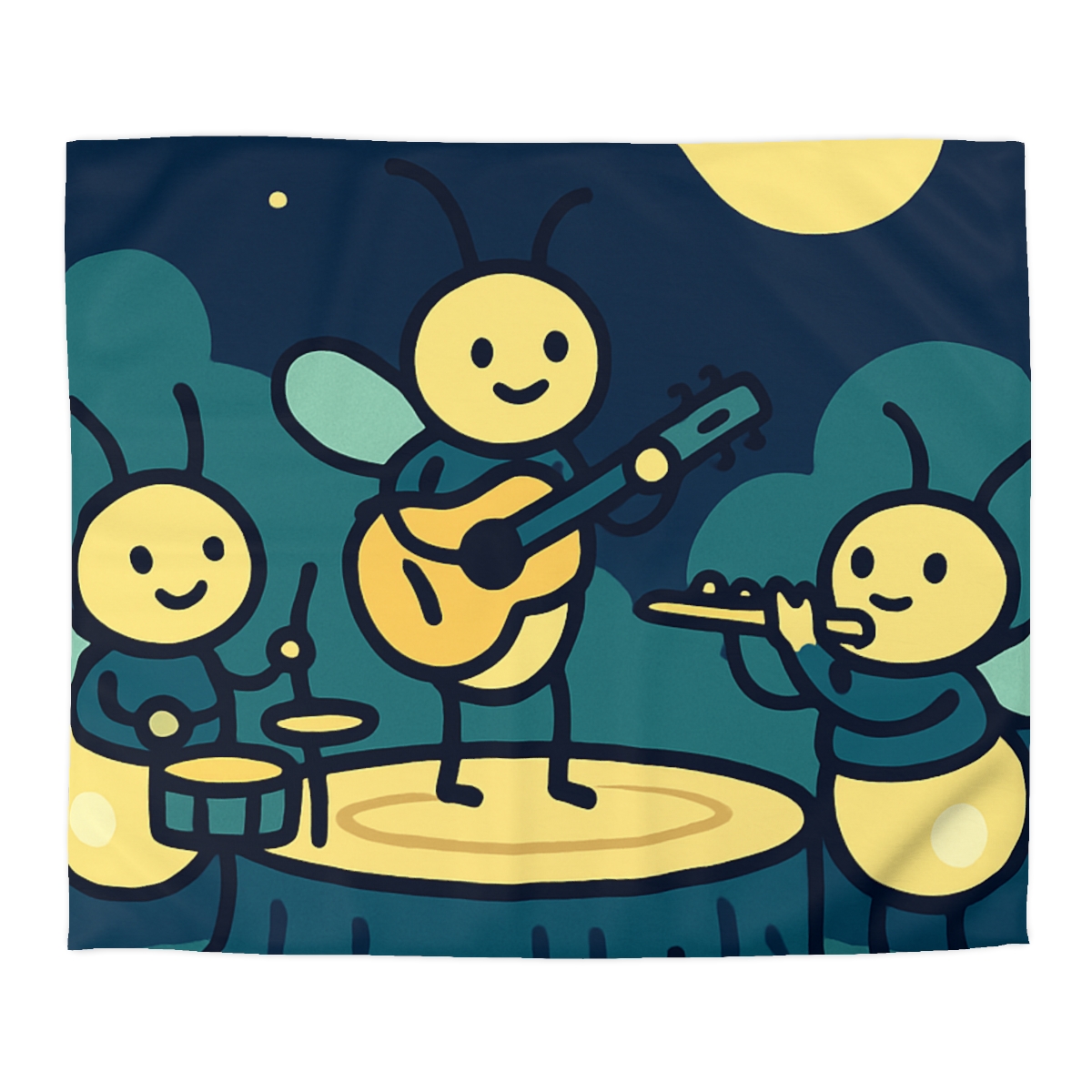 Moonlight Music Of The Firefly Band stylish duvet covers