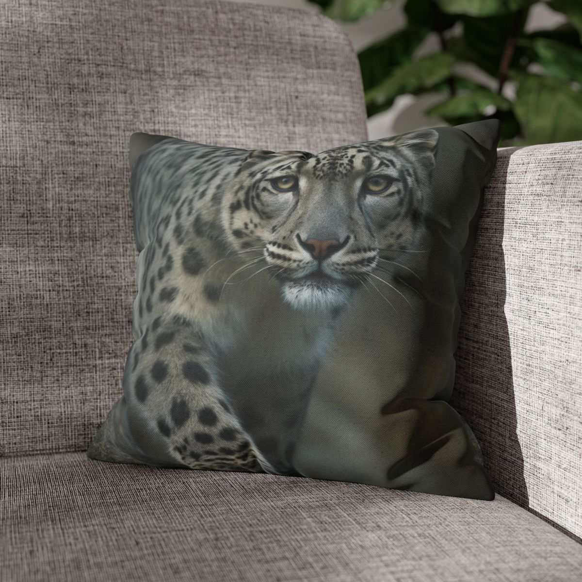 Starlit Sprint Snow Leopard comfortable bedding pillow covers