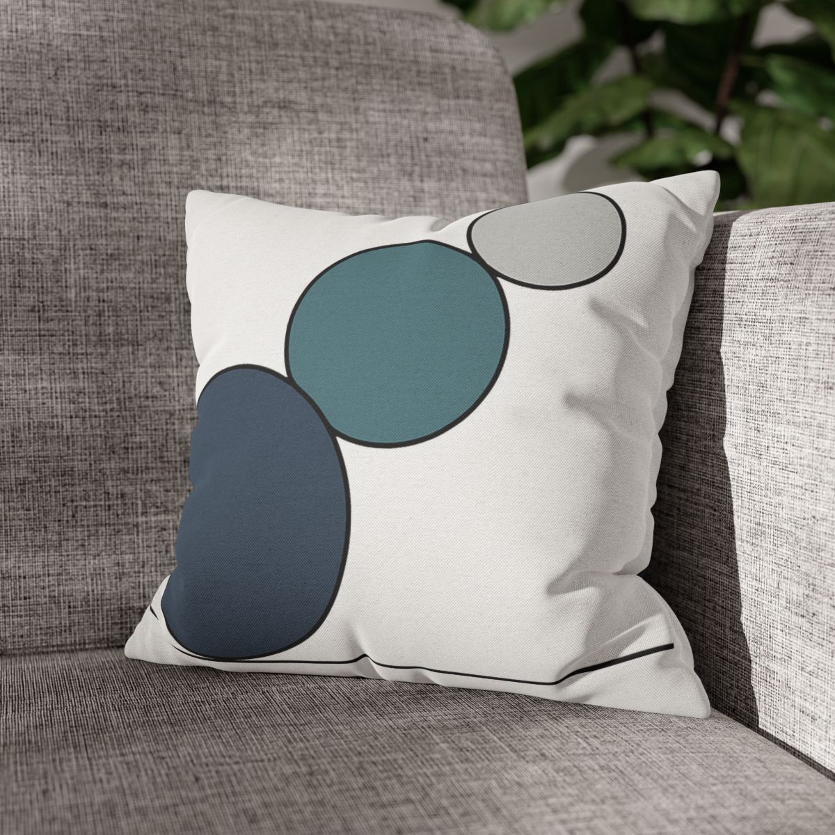 Staggered Circle Trio stylish decorative pillowcases