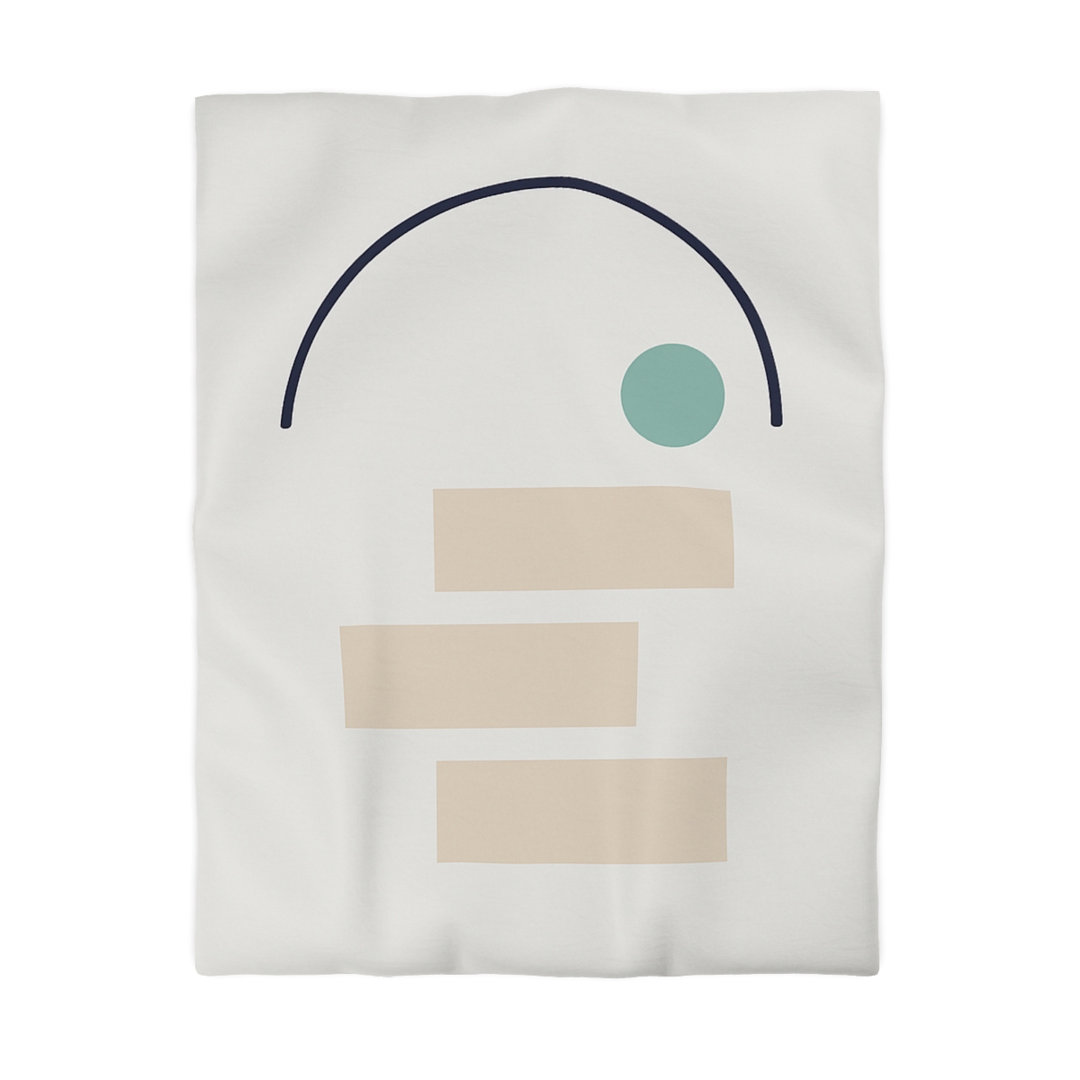 Quiet Arc With Stepped Blocks designer printed duvets