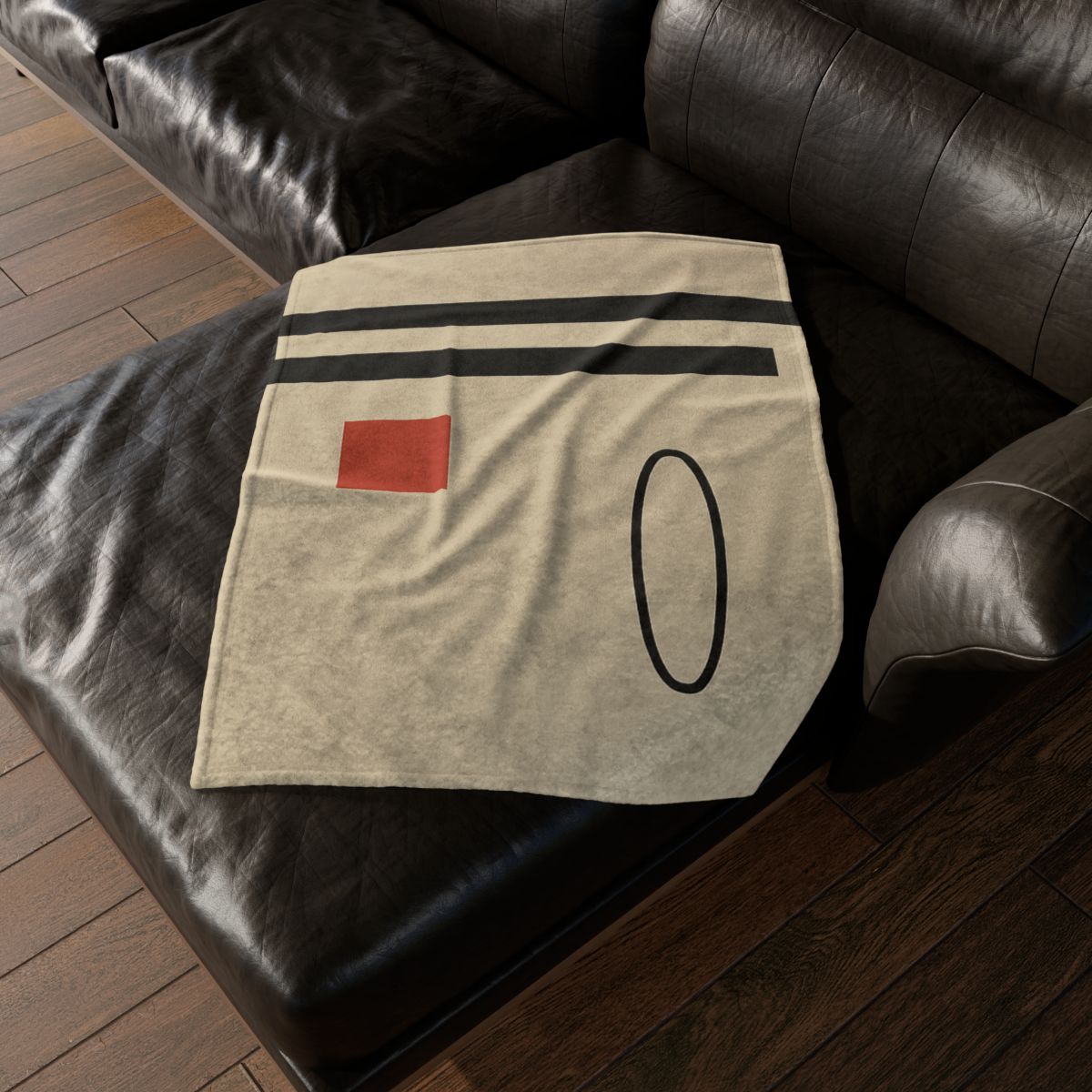 Aligned Posts With Floating Oval designer printed blankets