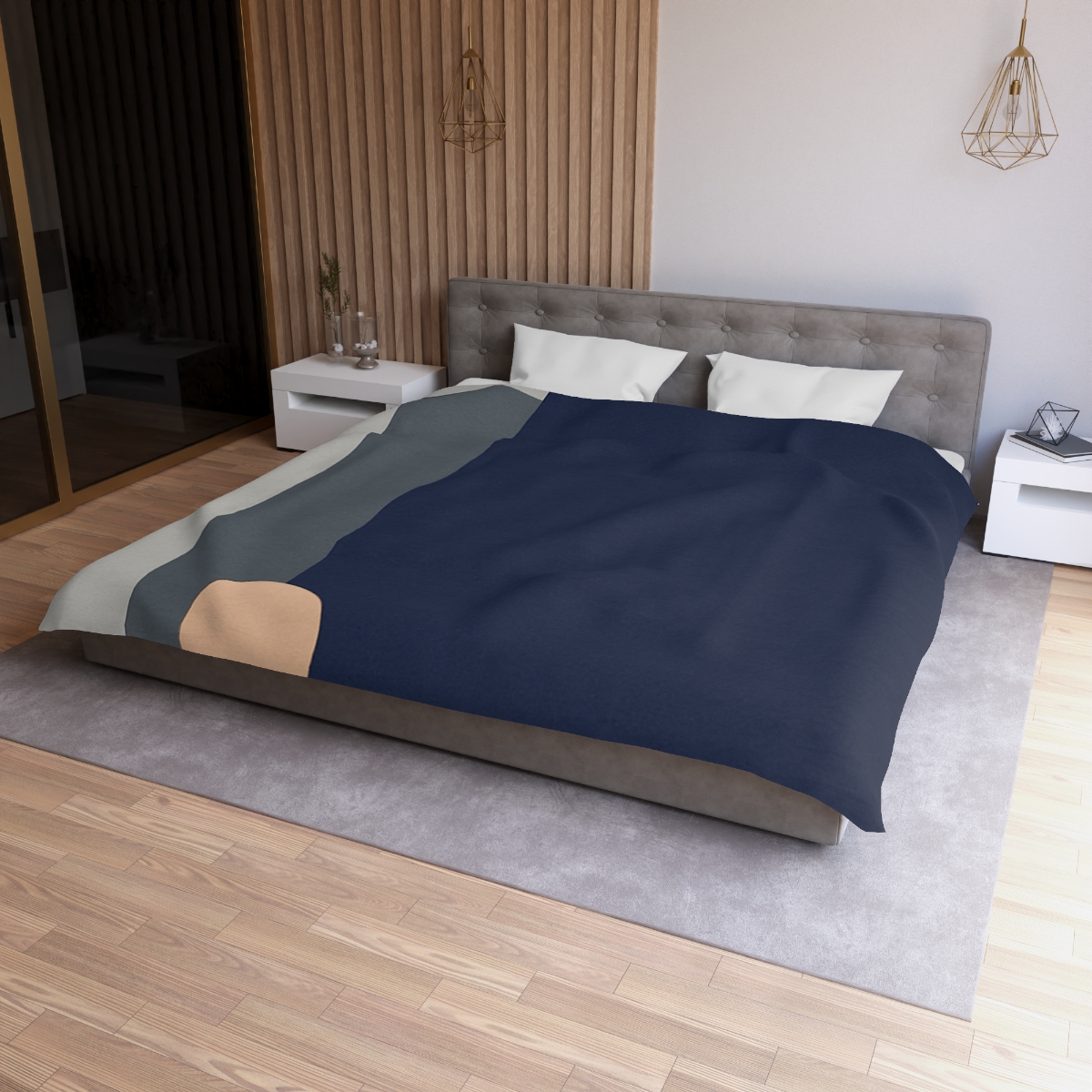 Balanced Triad With Open Center trendy bedroom duvets