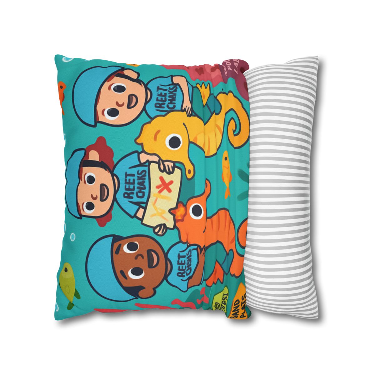 Coral City Map Of The Friendly Reef Rangers comfortable bedding pillow covers