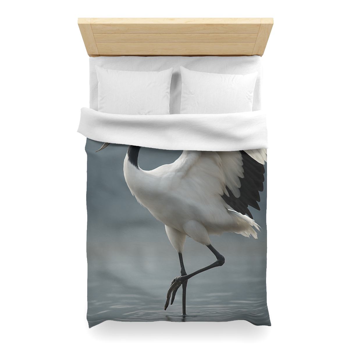 Mist Dancer Red Crowned Crane trendy bedroom duvets