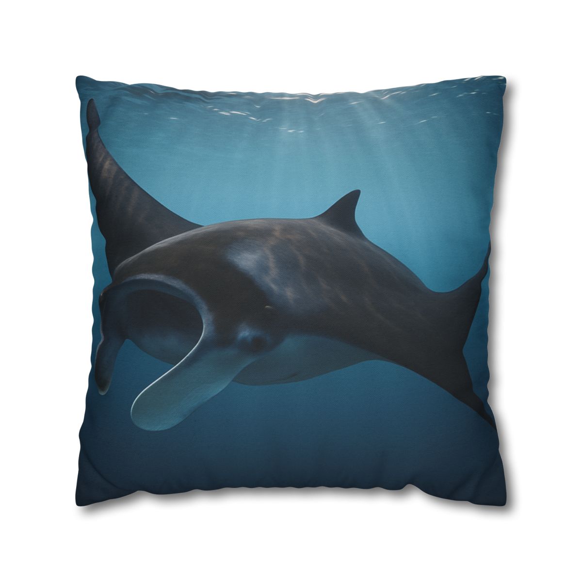 Sunlit Drift Manta Ray stylish decorative pillowcases