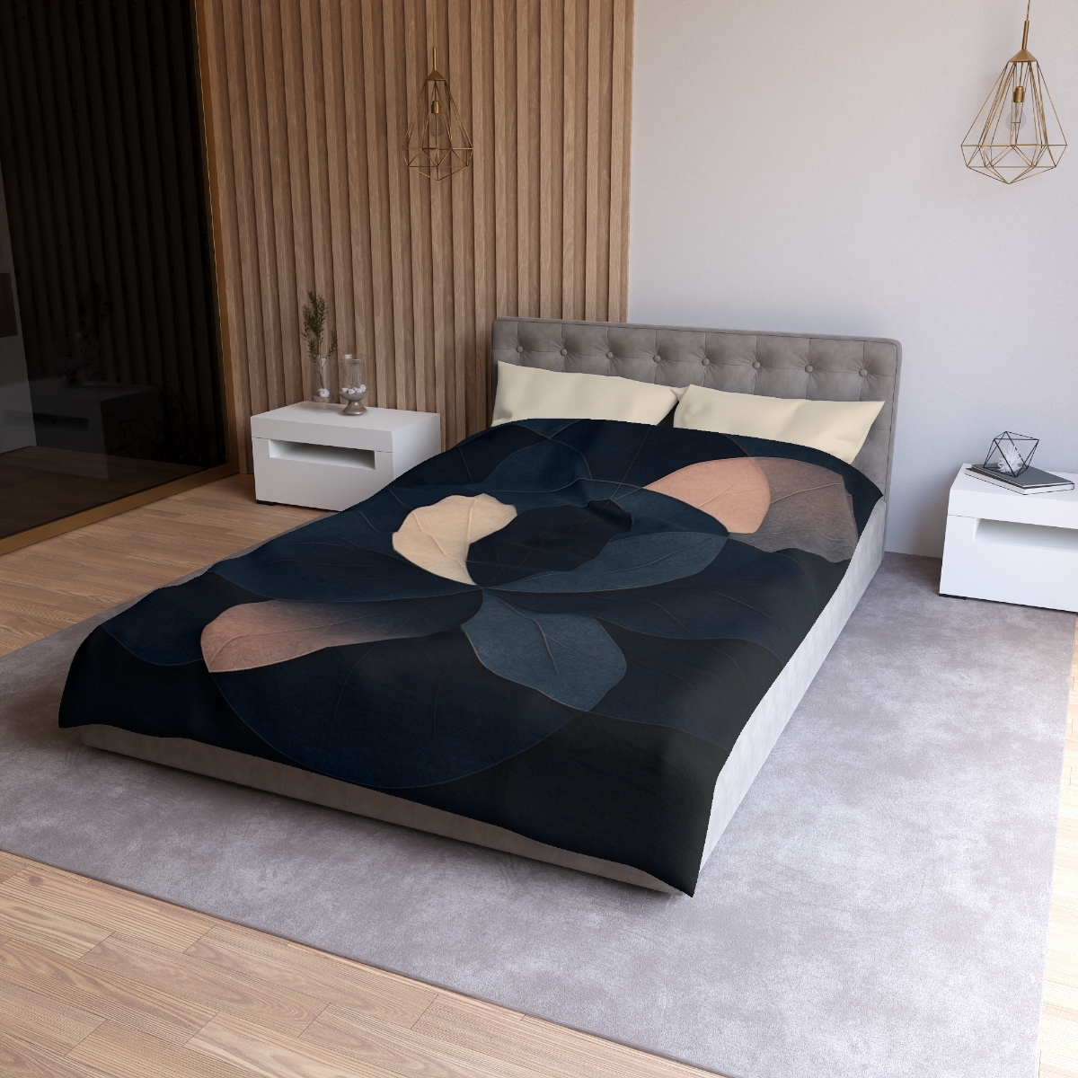 Petal Eclipse Overlays custom duvets