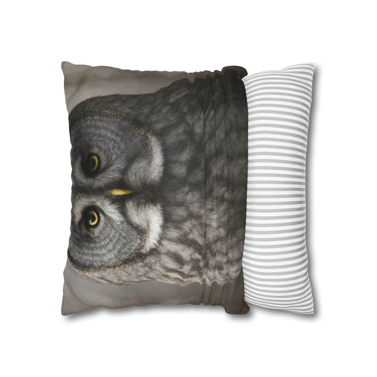 Frost Note Great Gray Owl personalized pillow covers