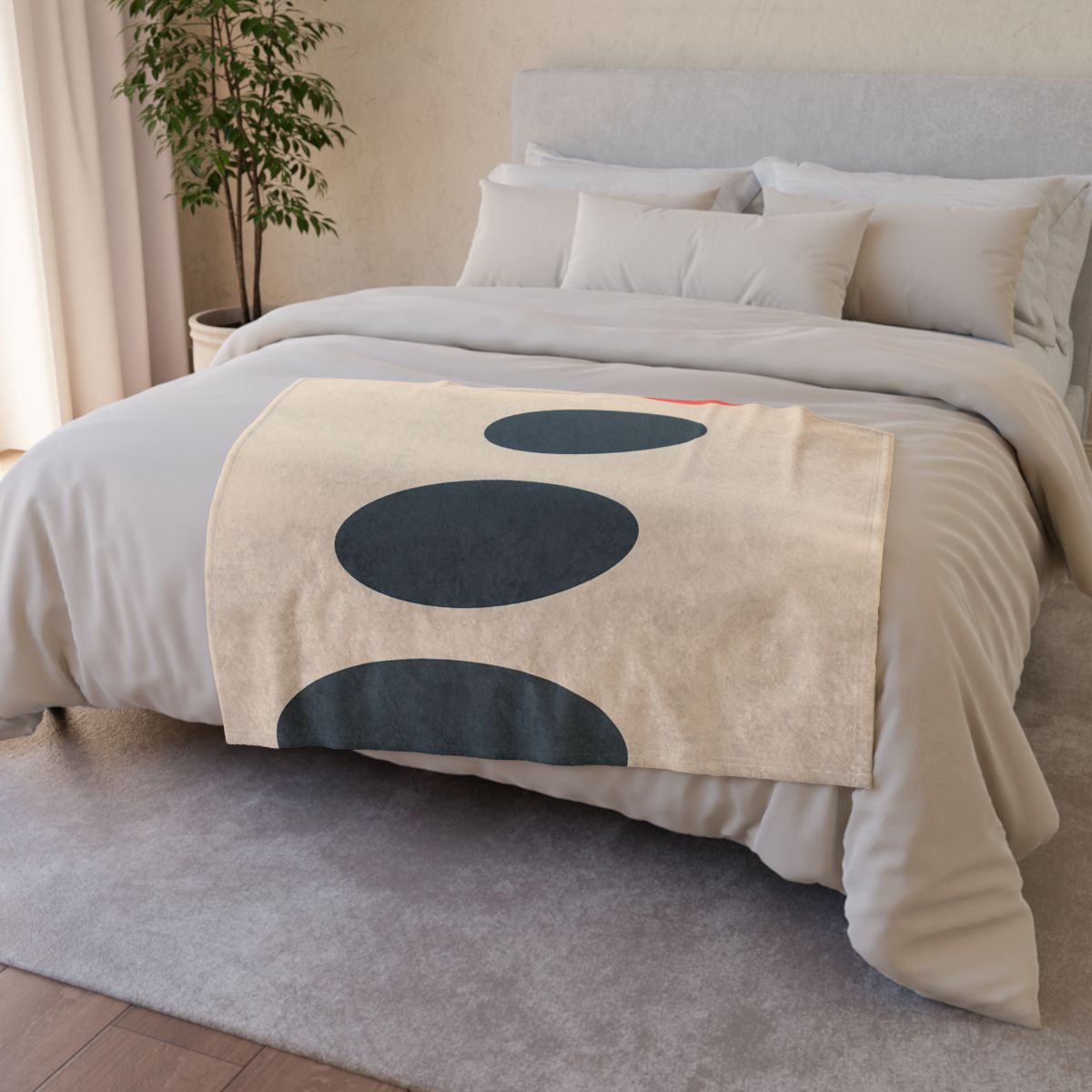 Staggered Ovals With Pause stylish throw blankets