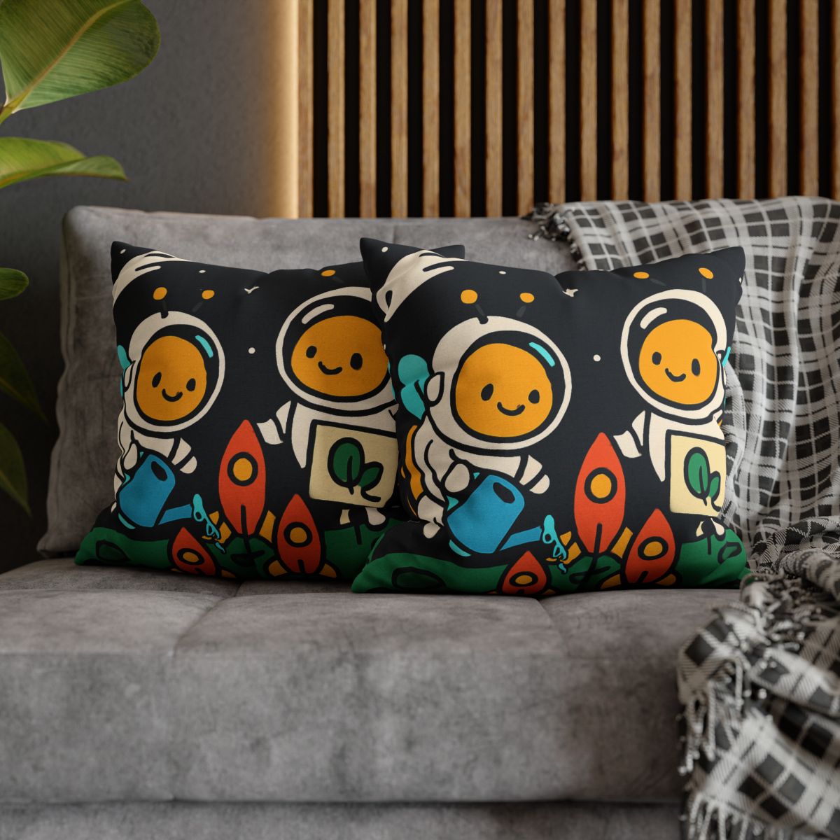Rocket Garden Of The Bumblebee Astronauts comfortable bedding pillow covers