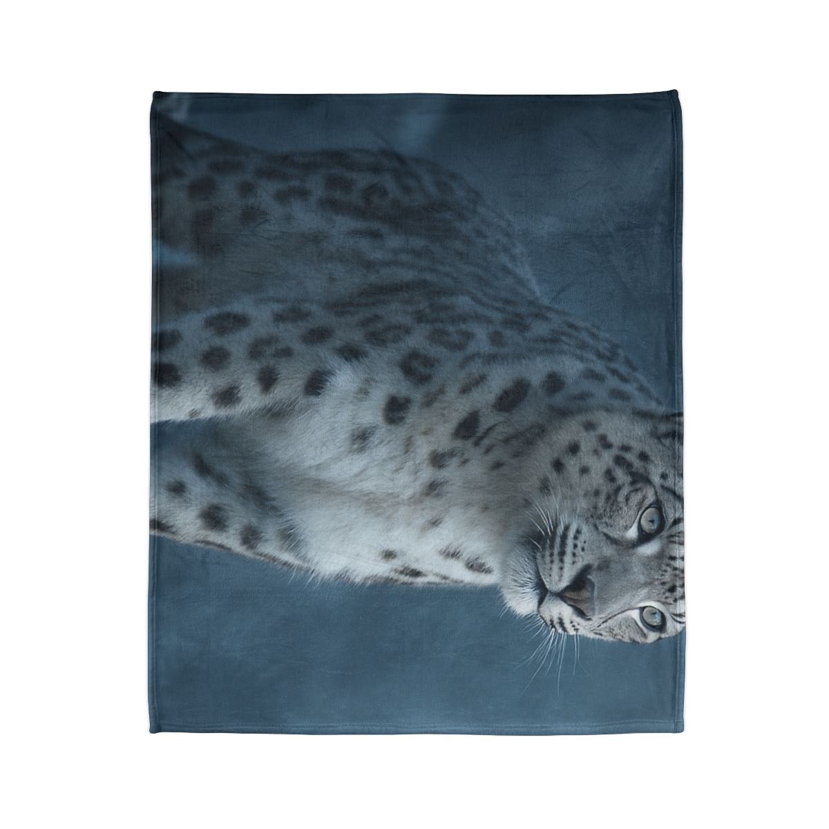 Cloud Cliff Snow Leopard soft fleece blankets