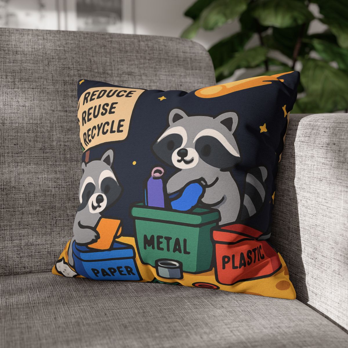 Comet Tail Recycling Rangers trendy patterned pillow cases