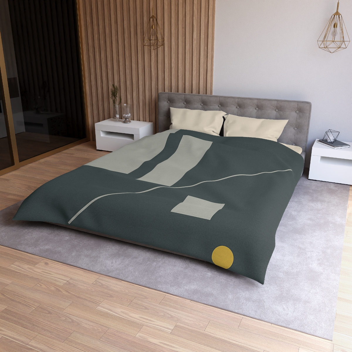 Staggered Blocks With Quiet Diagonal trendy bedroom duvets