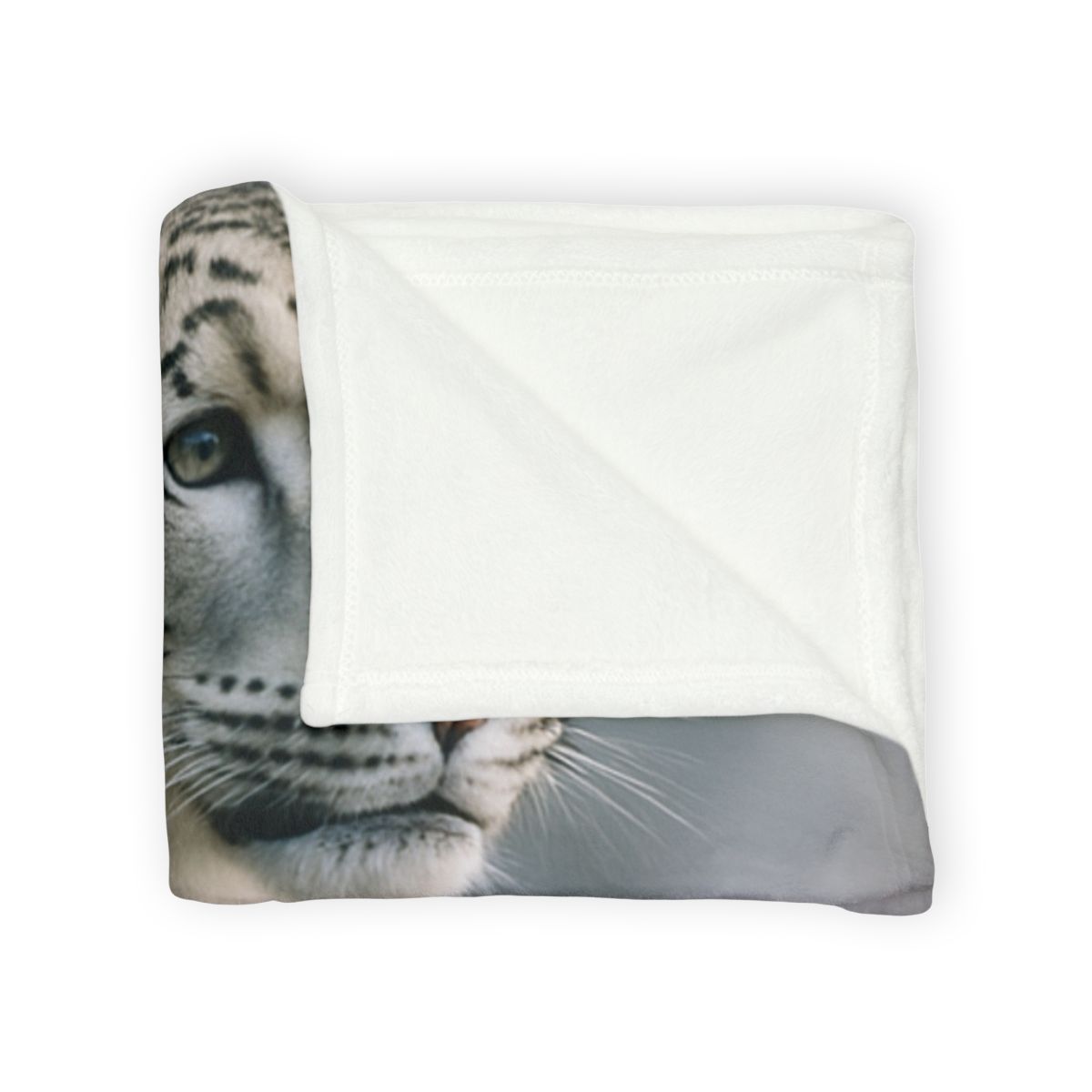 Cliff Phantom Snow Leopard designer printed blankets