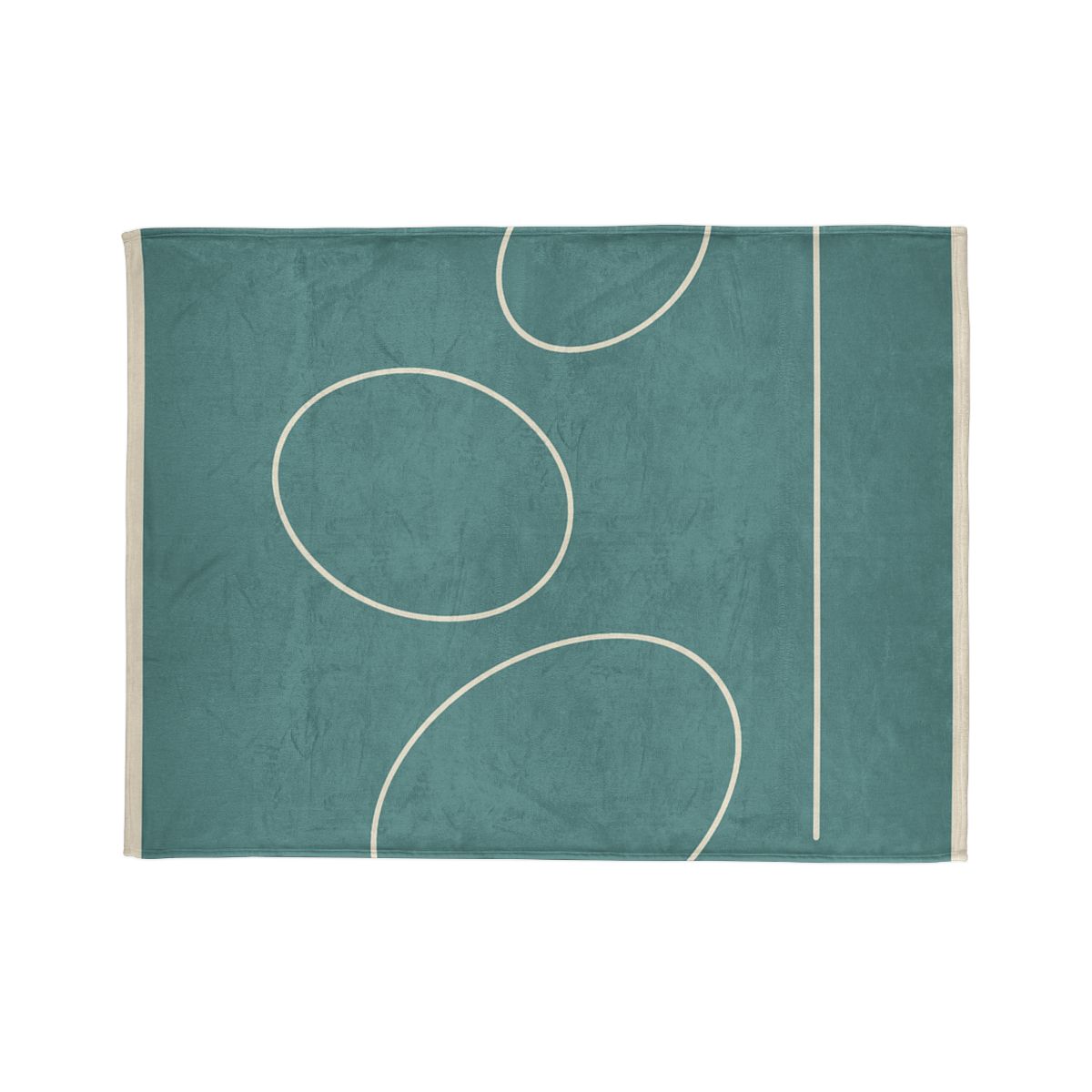 Triad Of Offset Ovals personalized cozy blankets