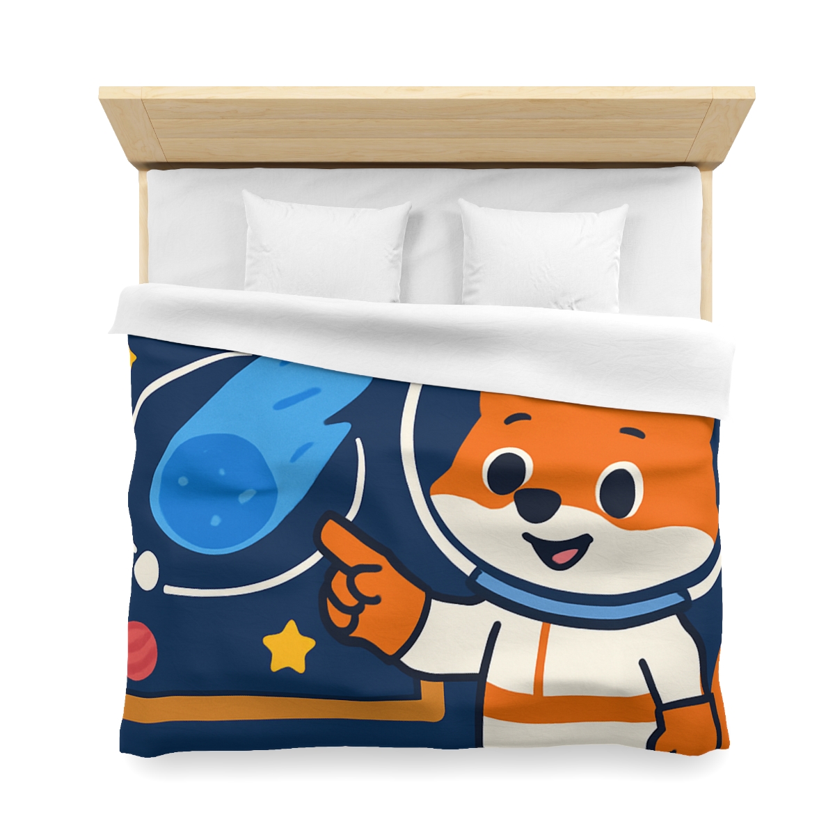 Comet Classroom With Curious Space Fox trendy bedroom duvets