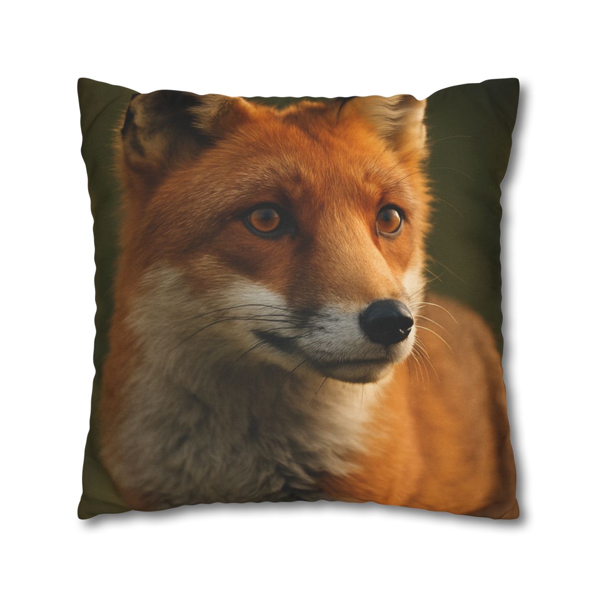 Crimson Whisper Red Fox stylish decorative pillowcases
