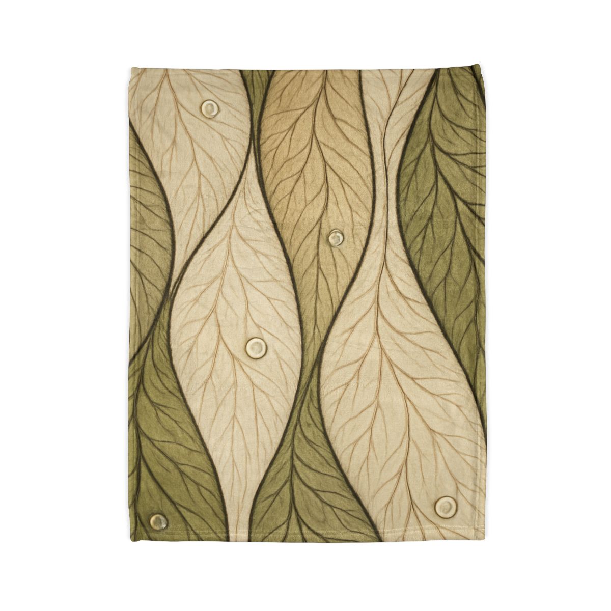 Leaf Vein Topography Waves trendy patterned blankets