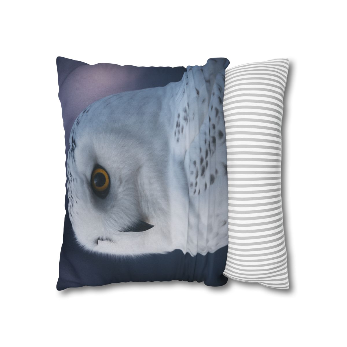 Twilight Watcher Snowy Owl stylish decorative pillowcases