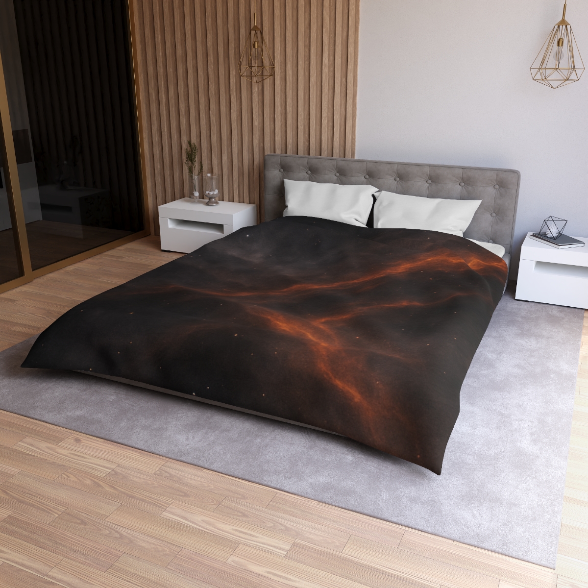 Cinder Filament Drift personalized bedding duvets
