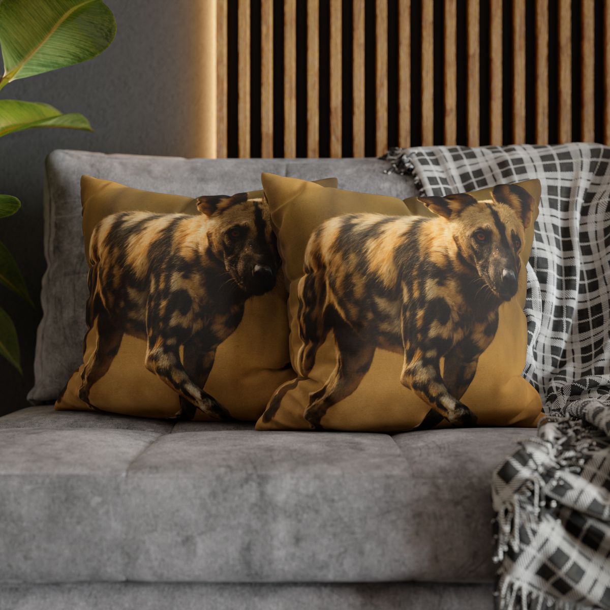 Pulse Trail Painted Dog comfortable bedding pillow covers