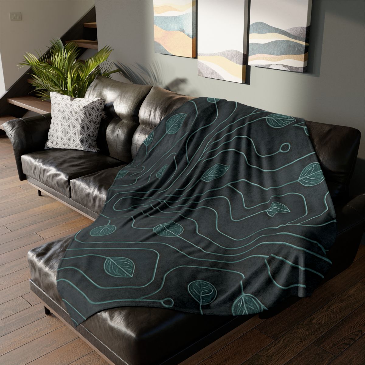 Vine Circuit Filigree decorative home blankets
