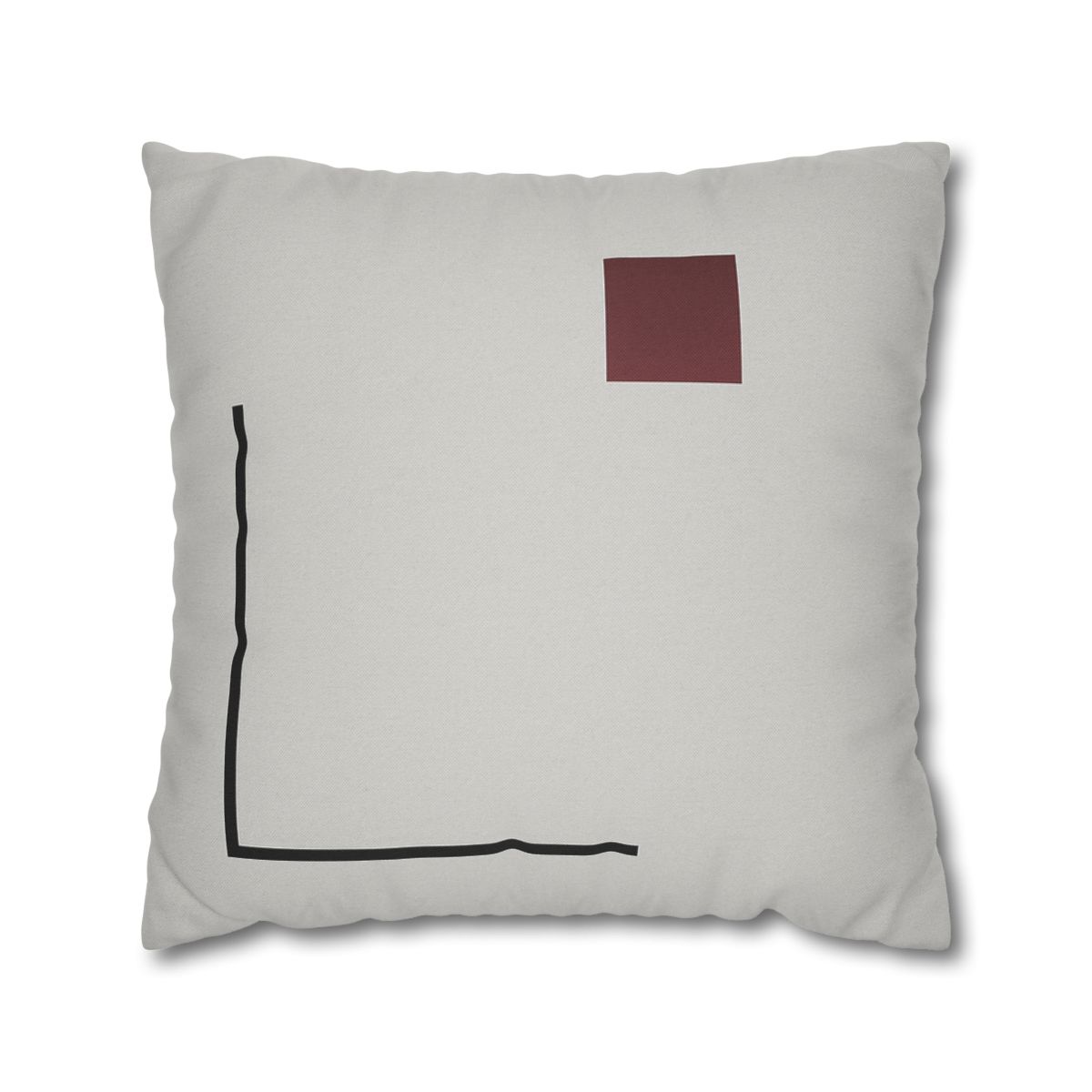 Corner Frame With Floating Square trendy patterned pillow cases
