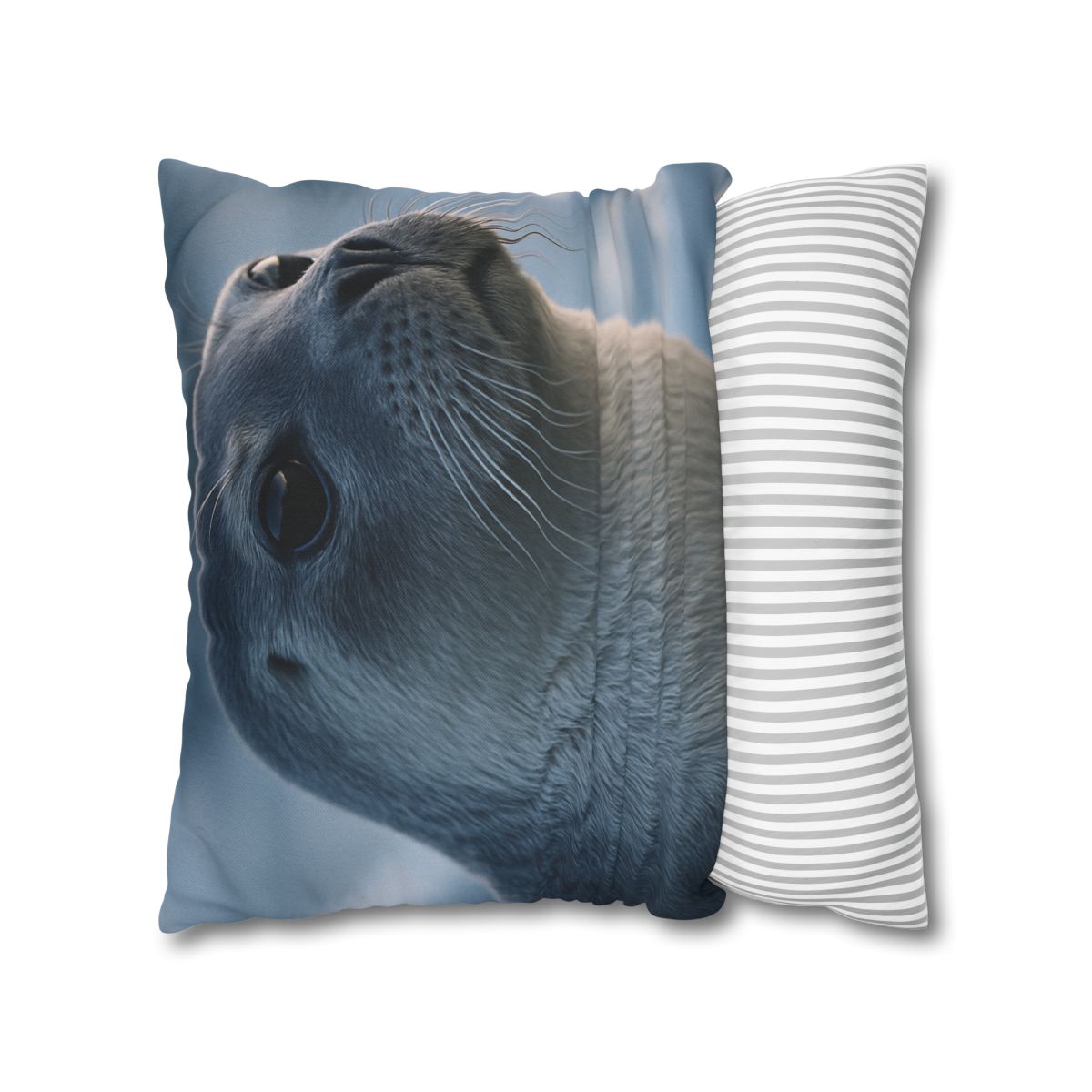 Moonlit Gaze Harp Seal custom pillow cases