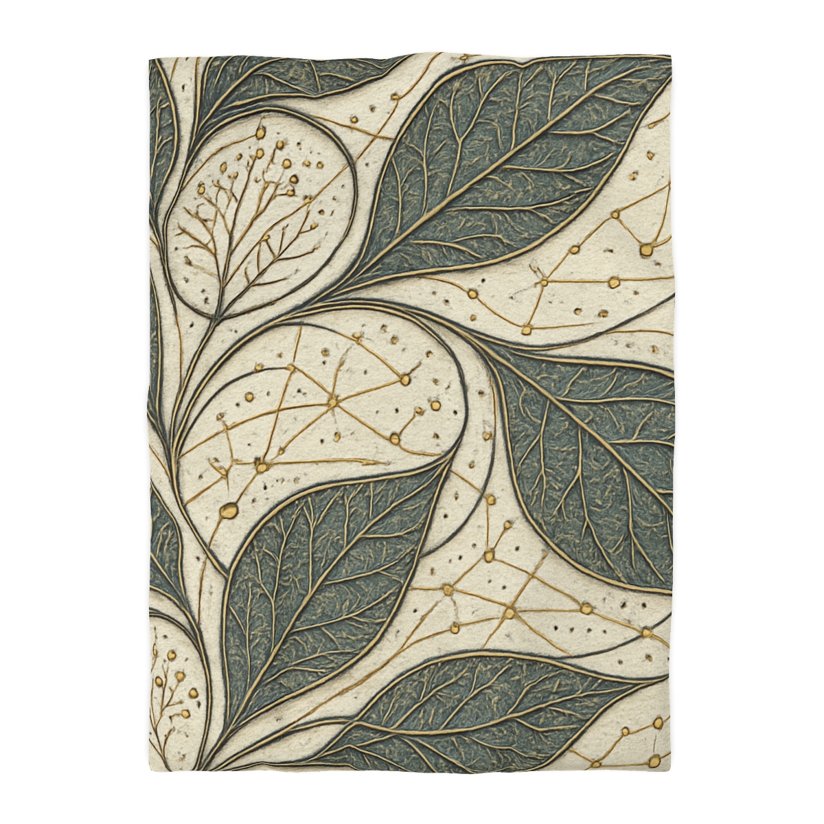 Leaf Vein Starchart Filigree personalized bedding duvets