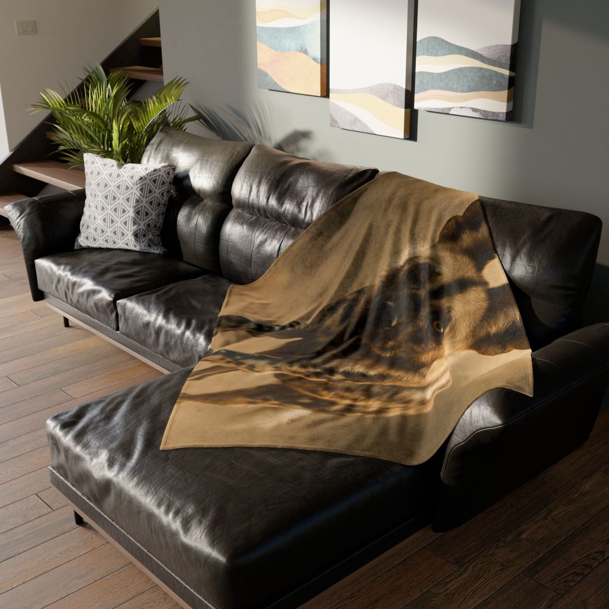 Starlit Scout African Wild Dog trendy patterned blankets