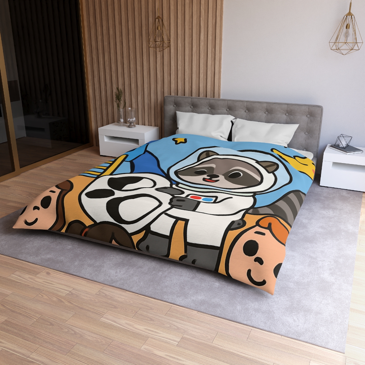 Moon Phase Playground Parade soft comforter duvets