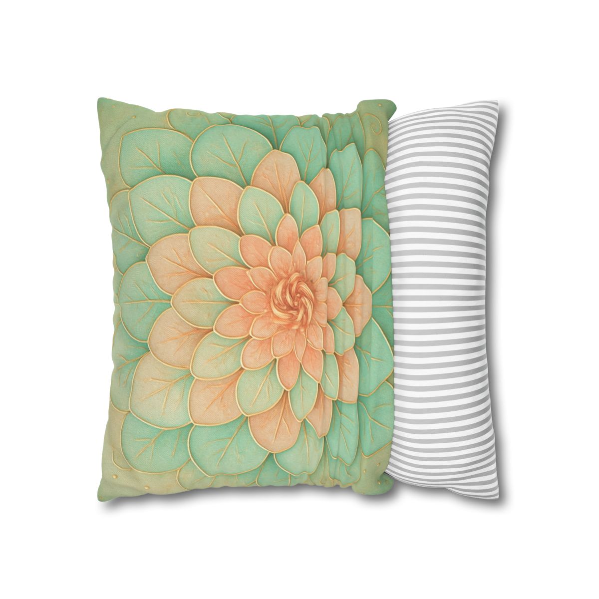 Petal Spiral Mosaic custom pillow cases