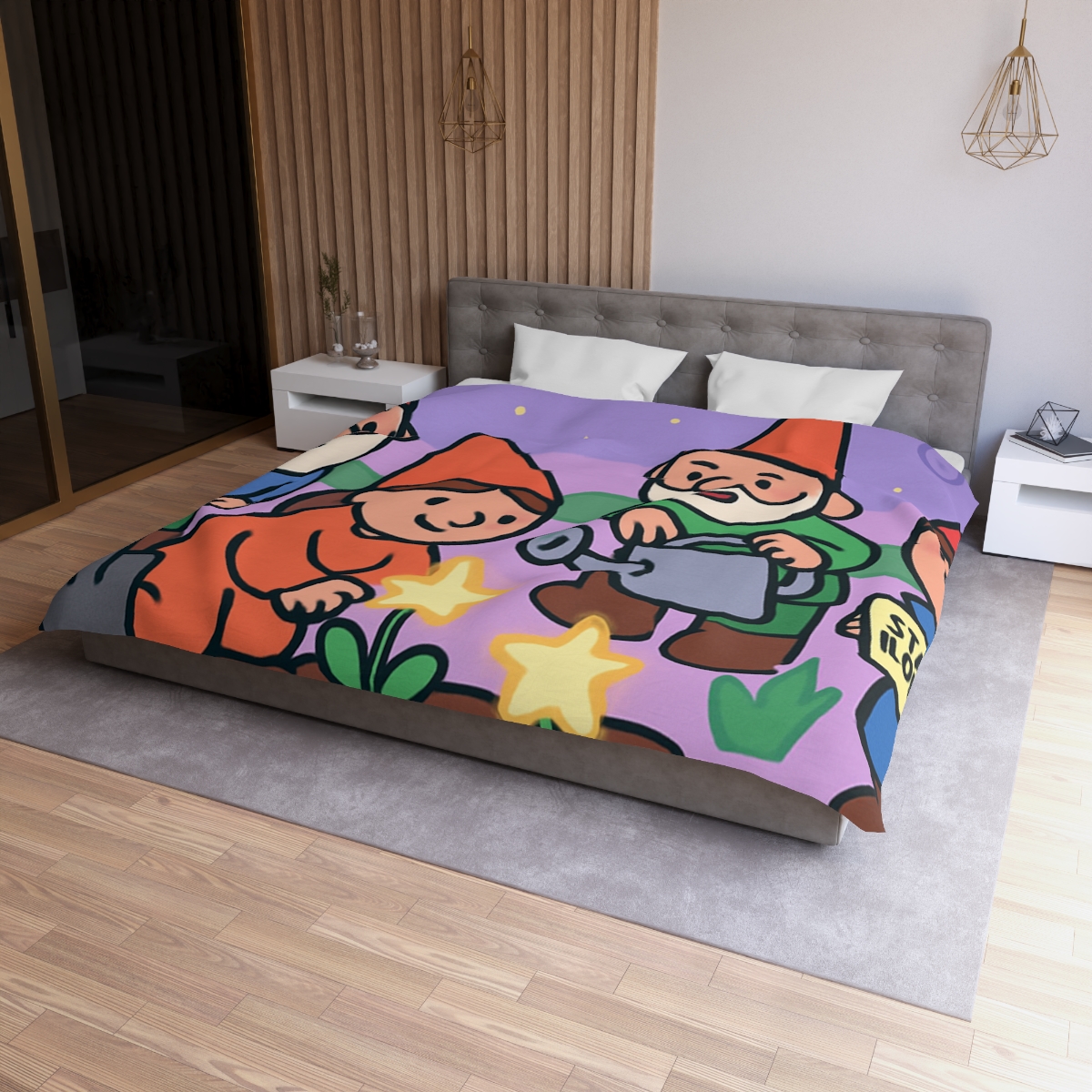 Galactic Garden Gnomes duvets for gifts