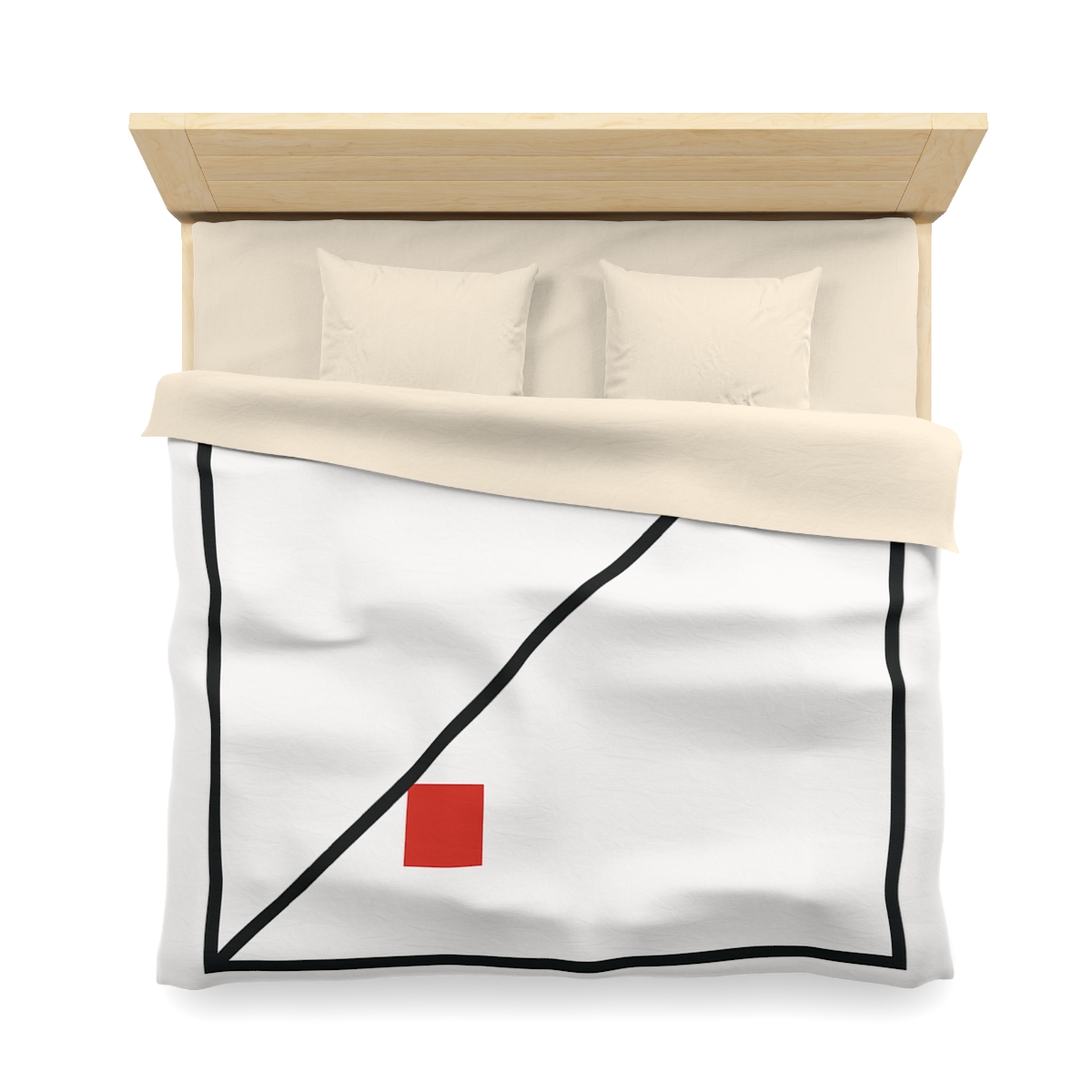 Diagonal Frame Split soft comforter duvets