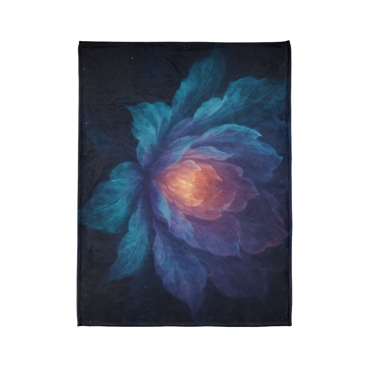Prismatic Void Bloom trendy patterned blankets