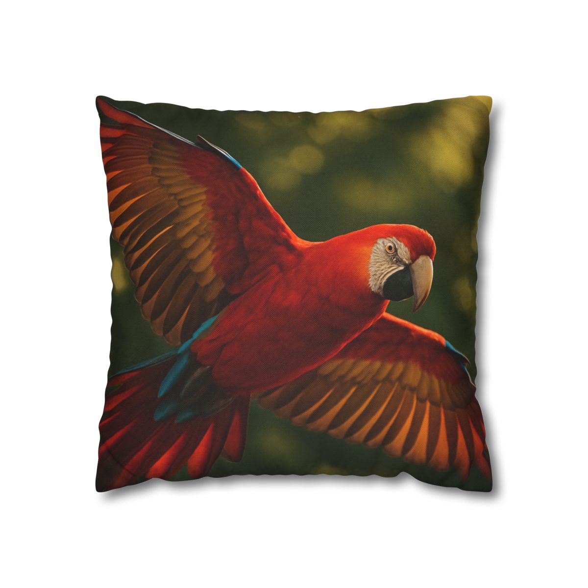 Scarlet Macaw Ember Flight stylish decorative pillowcases